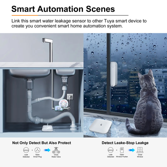 Stay Ahead of Water Damage! 💧🔔 Discover the Ultimate Smart Tuya Zigbee Water Leak Sensor - Your Go-To Waterproof Alarm for Home Security & Effortless Smart Home Integration! 🏡✨