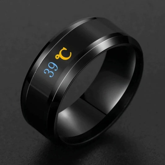 Smart Sensor Body Temperature Finger Ring 