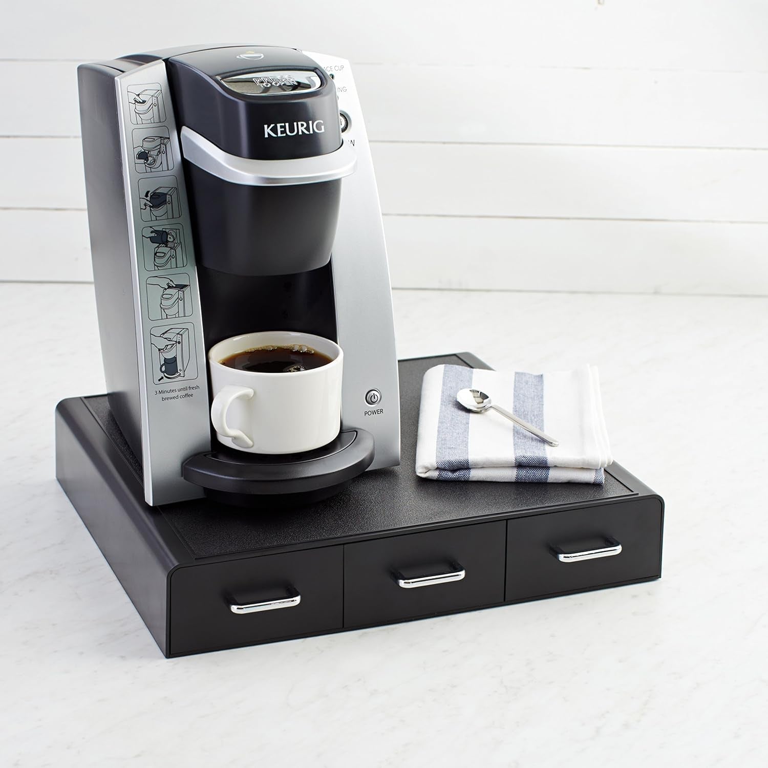 Elevate Your Coffee Ritual with Our Stylish K-Cup Storage Drawer - Organizes 36 Pods Effortlessly!
