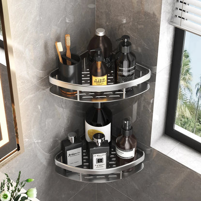 Bathroom Shelf Organizer Aluminum  No Drill Shelf