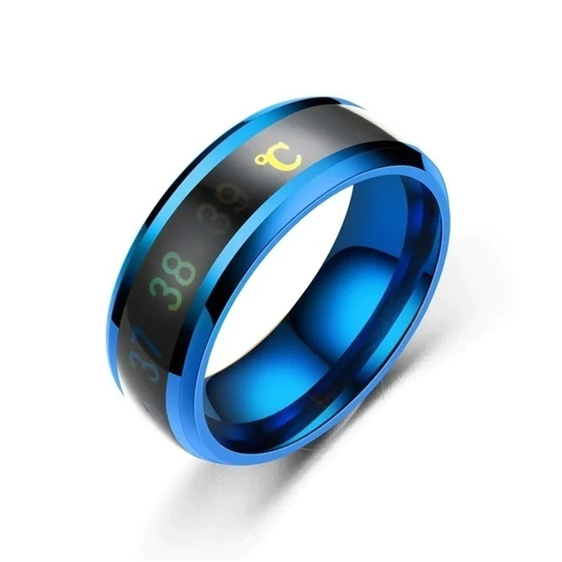 Smart Sensor Body Temperature Finger Ring 