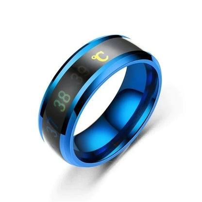Smart Sensor Body Temperature Finger Ring 