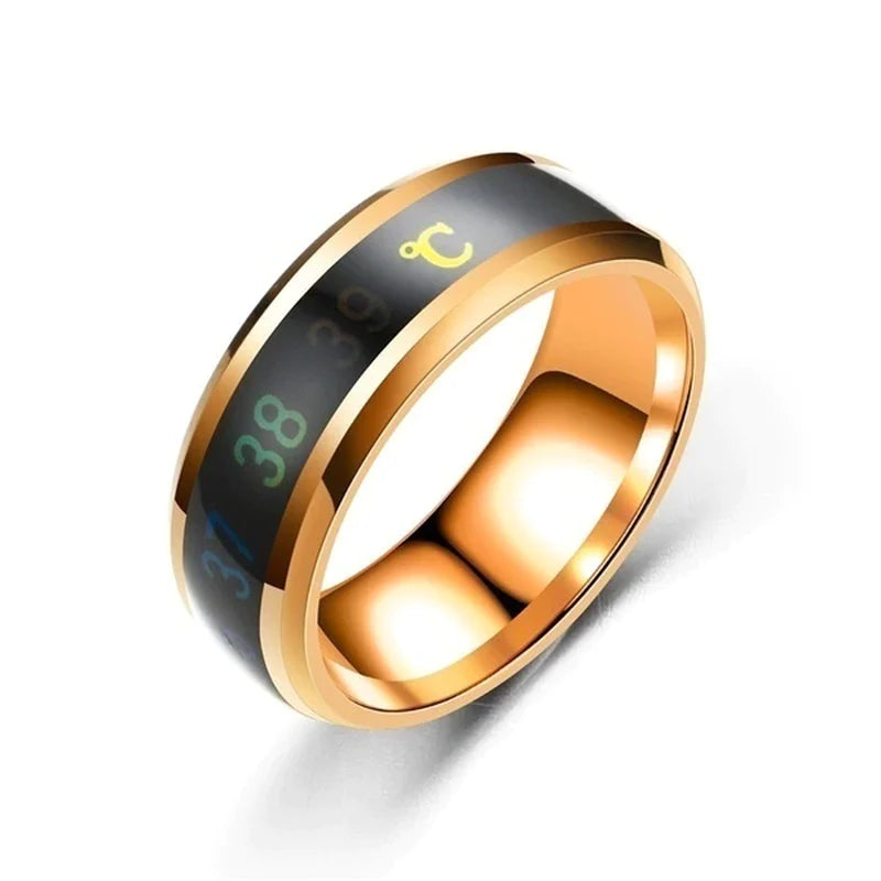 Smart Sensor Body Temperature Finger Ring 