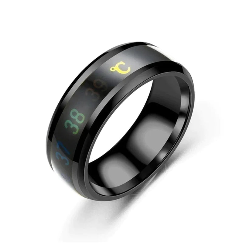 Smart Sensor Body Temperature Finger Ring 