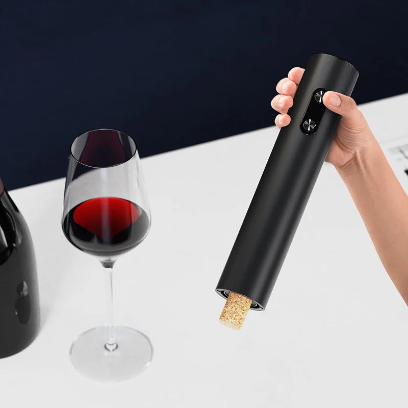 Uncork the Fun with Our Automatic Electric Wine Opener Set – Includes Aerator, Pourer & Foil Cutter – Perfect for Parties & Gift Giving!