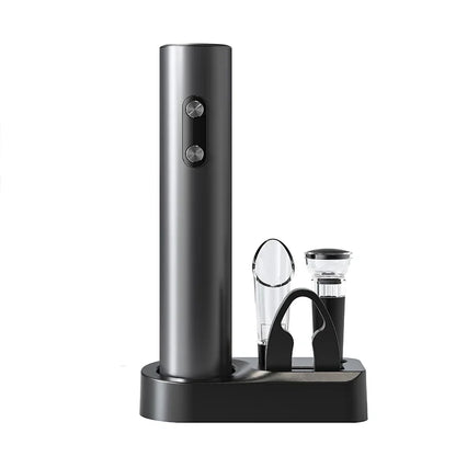 Uncork the Fun with Our Automatic Electric Wine Opener Set – Includes Aerator, Pourer & Foil Cutter – Perfect for Parties & Gift Giving!