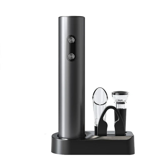 Uncork the Fun with Our Automatic Electric Wine Opener Set – Includes Aerator, Pourer & Foil Cutter – Perfect for Parties & Gift Giving!