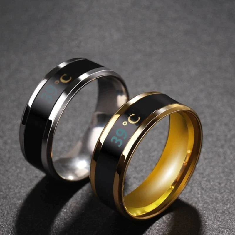 Smart Sensor Body Temperature Finger Ring 