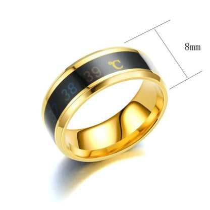Smart Sensor Body Temperature Finger Ring 