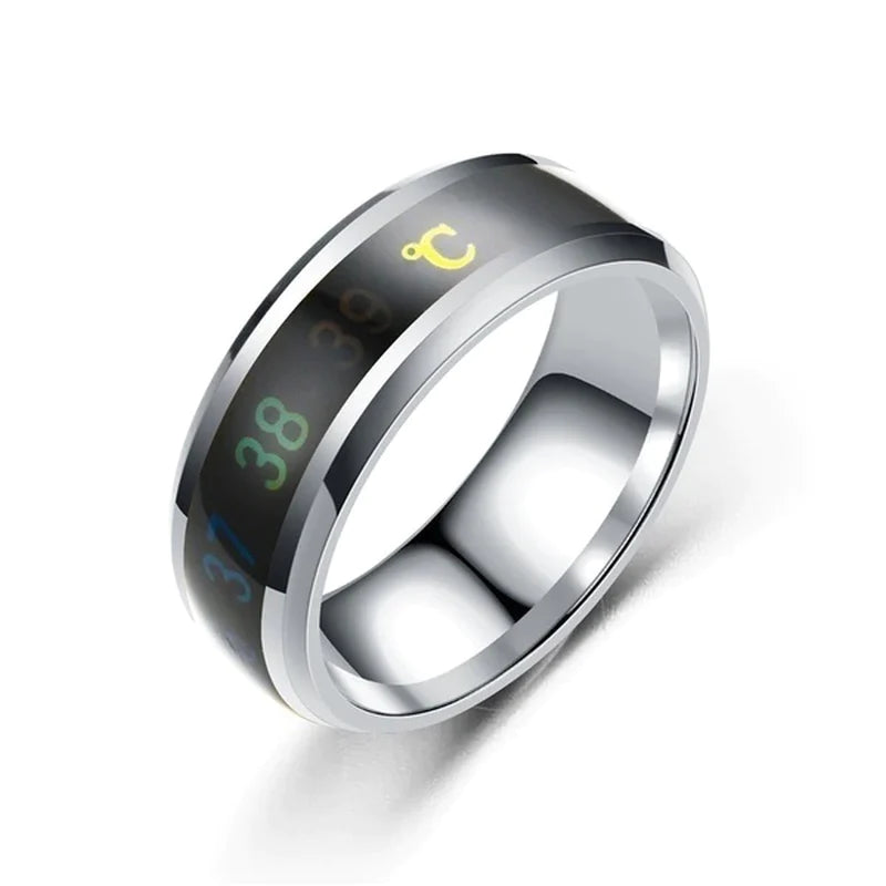 Smart Sensor Body Temperature Finger Ring 