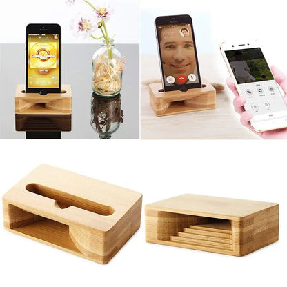 Turn Up the Volume: The Ultimate Wooden Phone Stand and Sound Amplifier for Serious Entertainment!