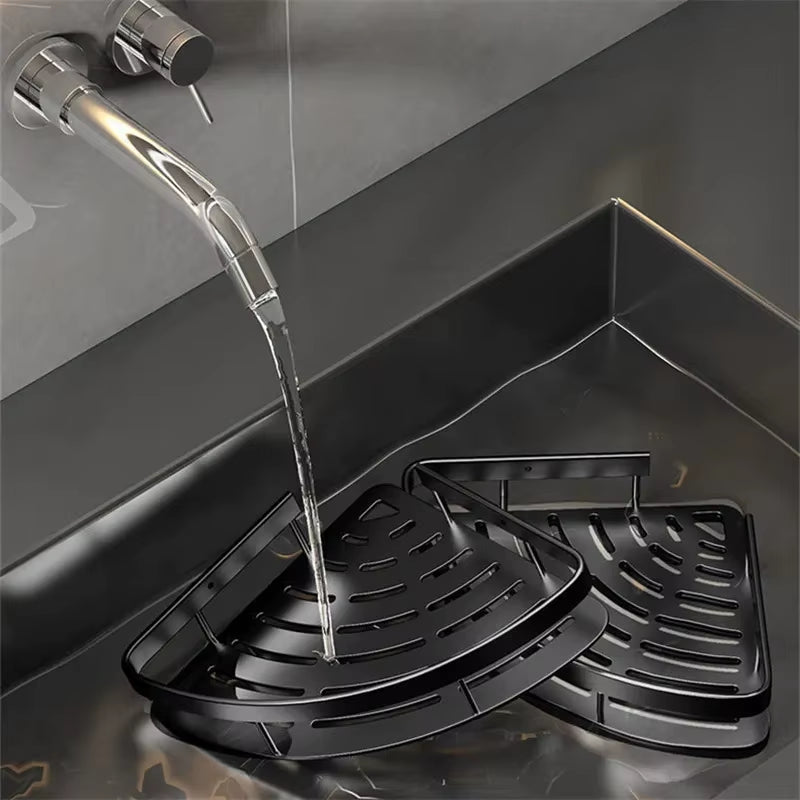 Bathroom Shelf Organizer Aluminum  No Drill Shelf